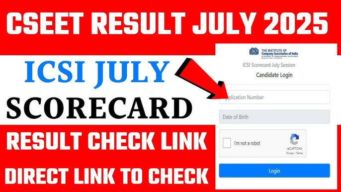 CSEET Result July 2025 CSEET Result July 2025